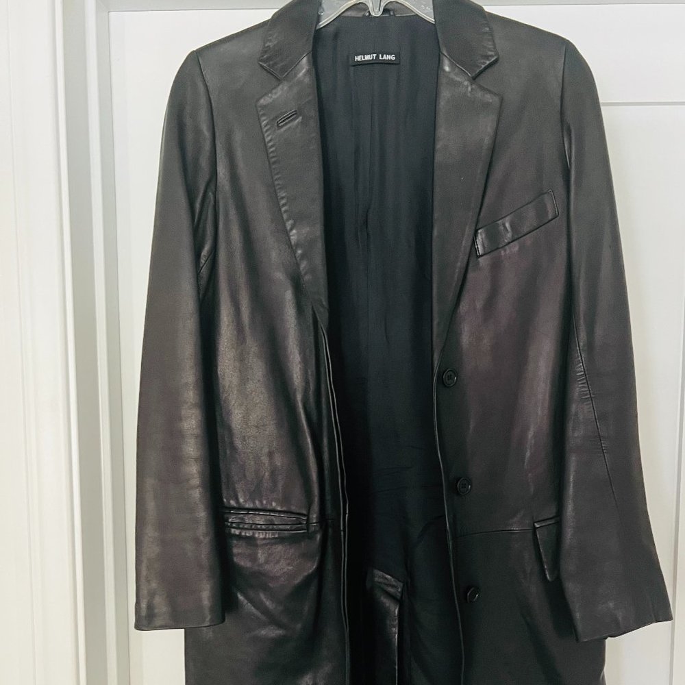Helmut Lang Leather Coat